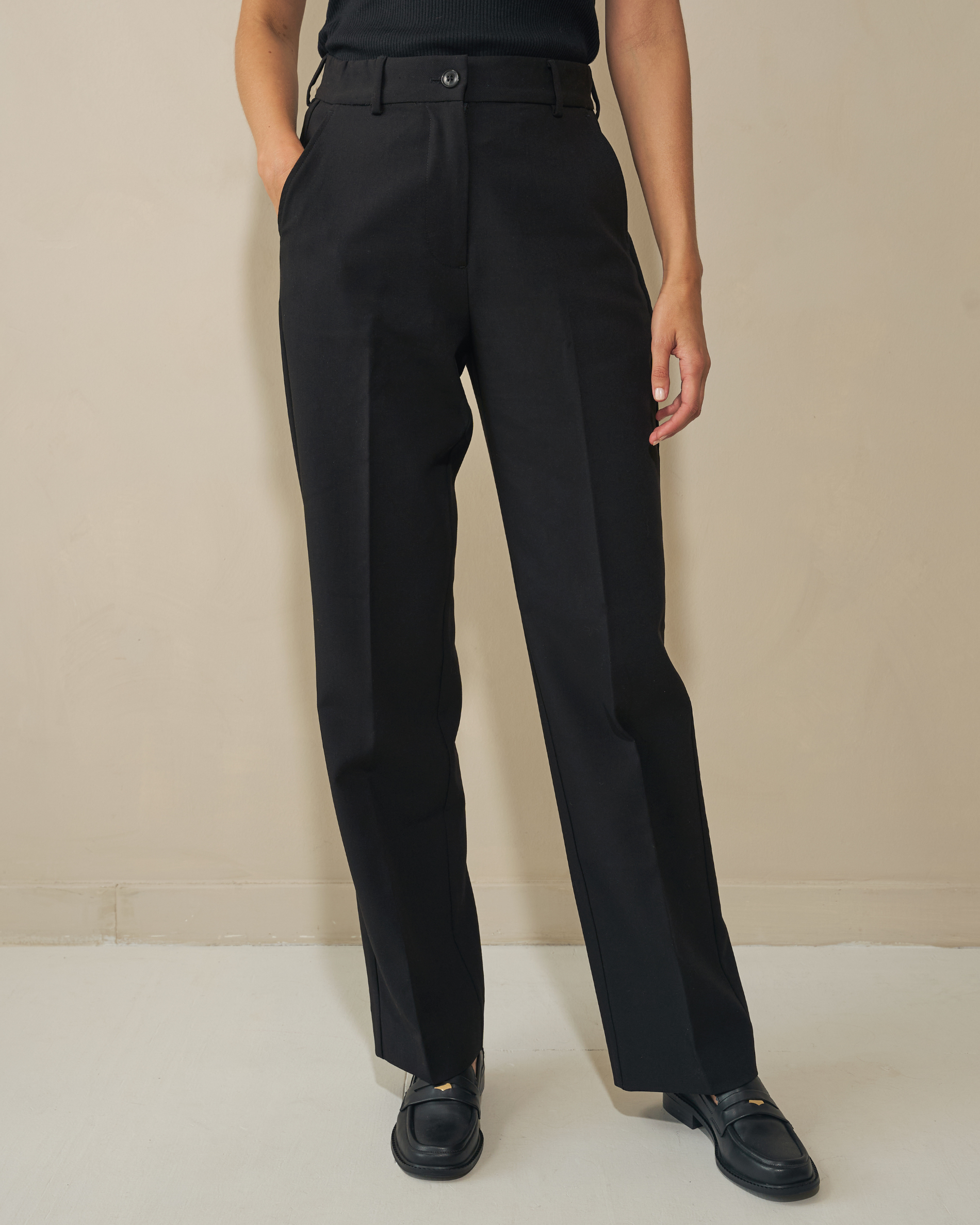 Straight pants - Black