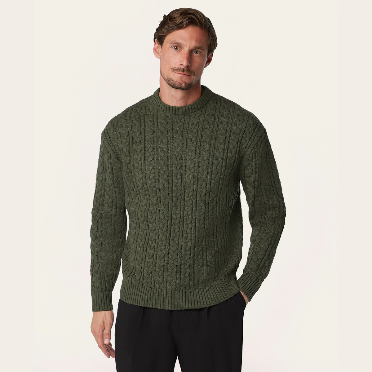 Heavy Seawool Cable Crewneck Bundle