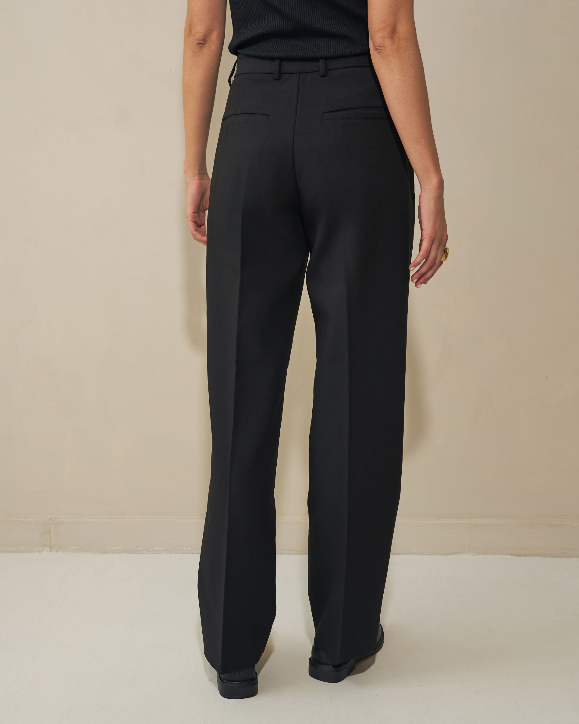 Straight pants - Black