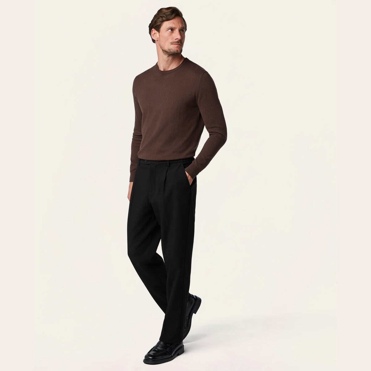 Straight Classic Pants Black