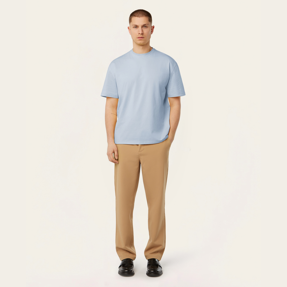 Relaxed T-shirt Light Blue