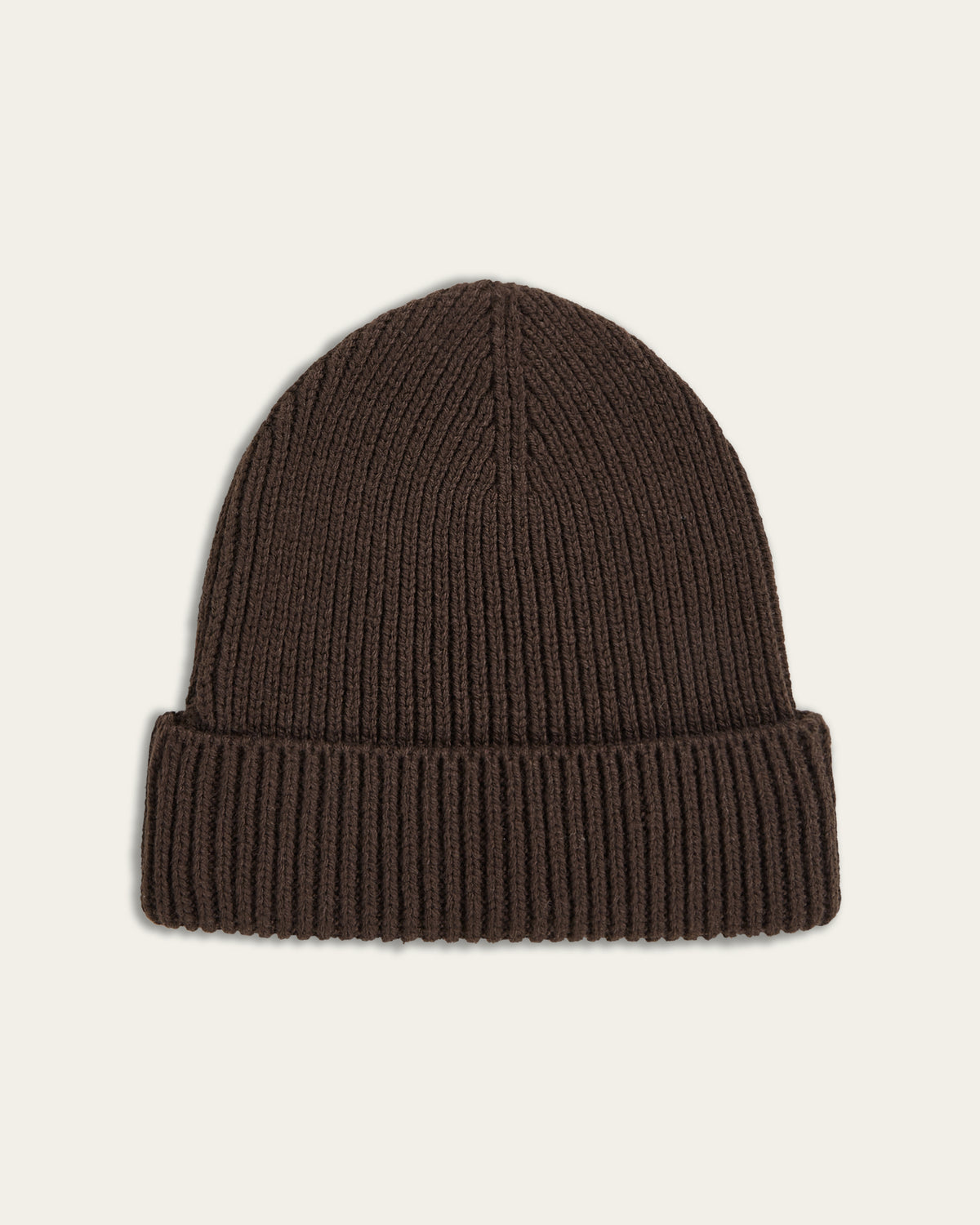 Heavy Seawool Beanie - Dark Brown