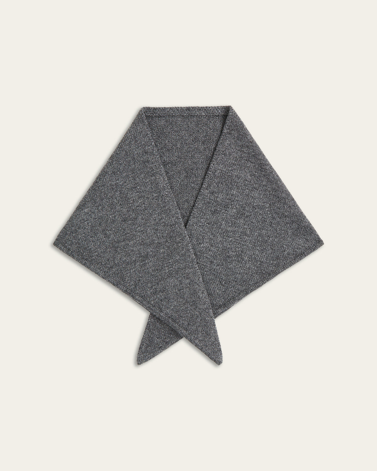 Heavy Seawool Triangle Scarf - Dark Grey