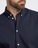 Seersucker shirt Navy