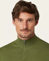 Seawool Half Zip Olive