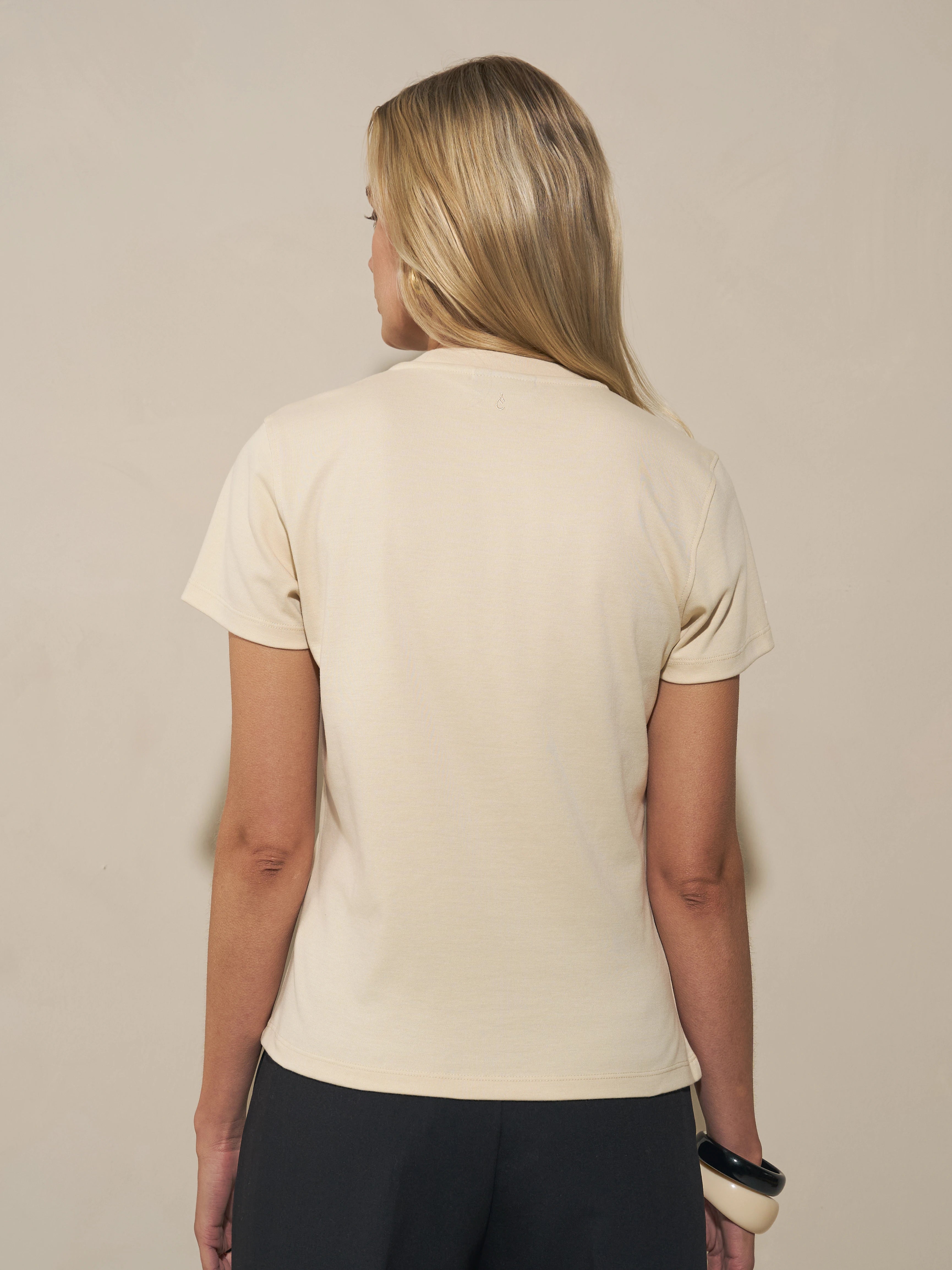 Slim T-shirt - Beige