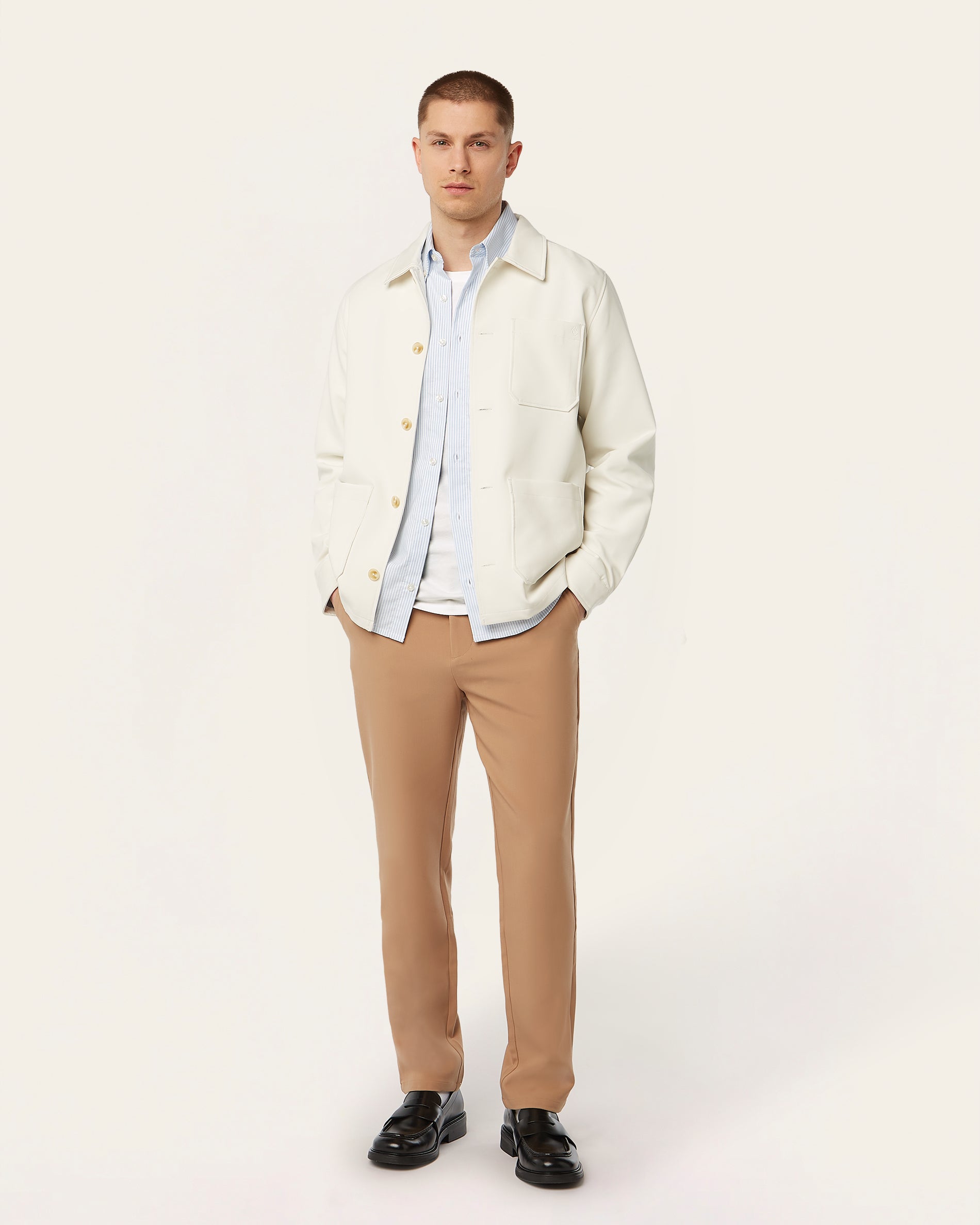 Classic pants 2-pack bundle | Off-white & Camel