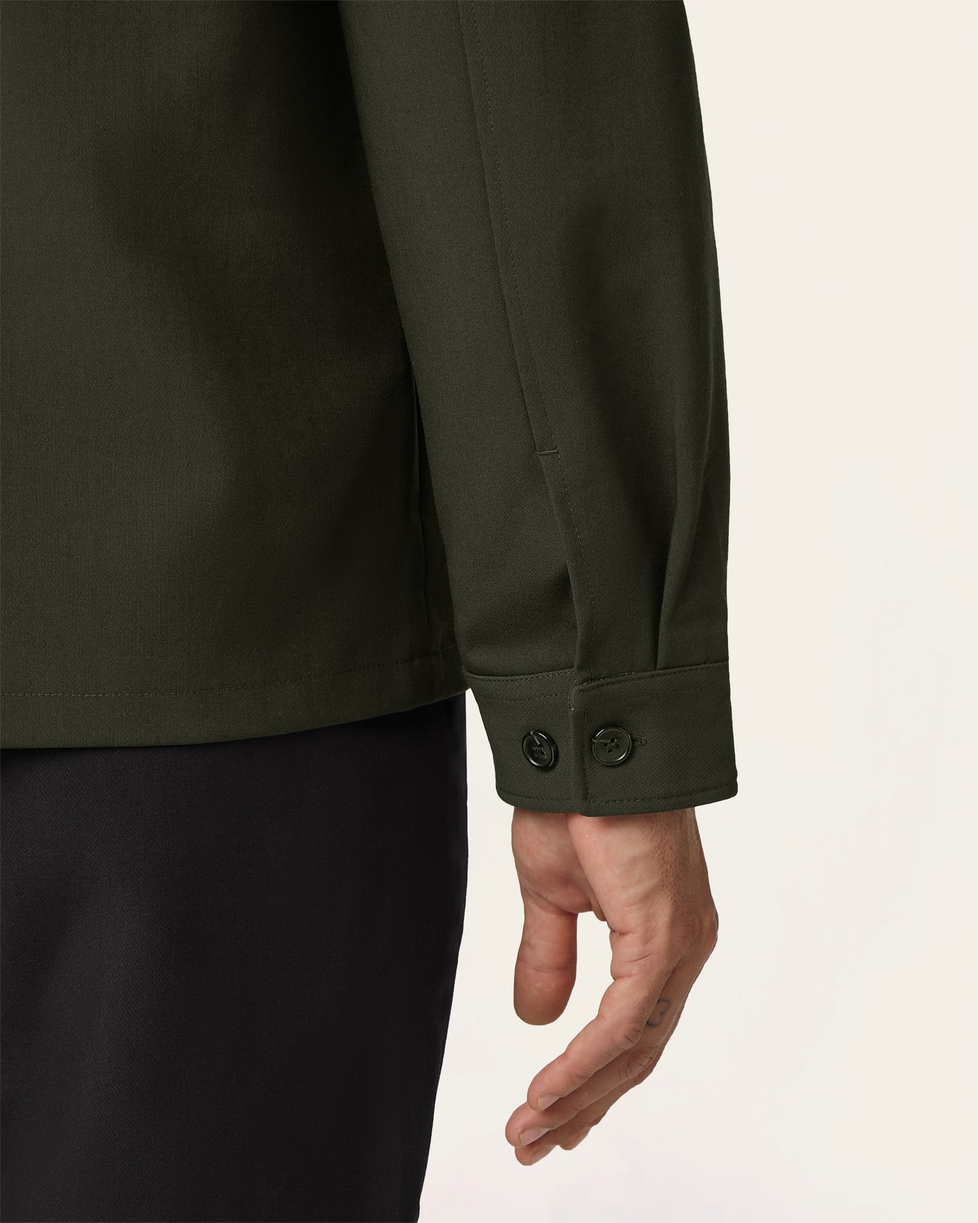 Shirt Jacket Dark Green