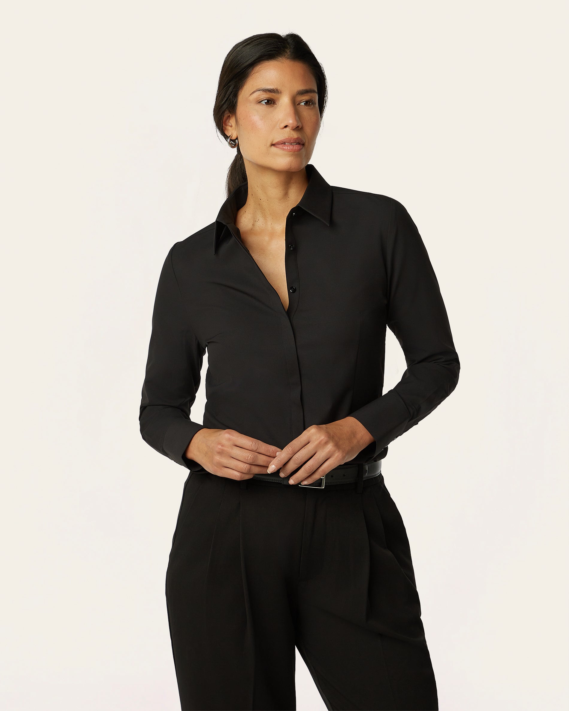 Slim fit Blouse - Black