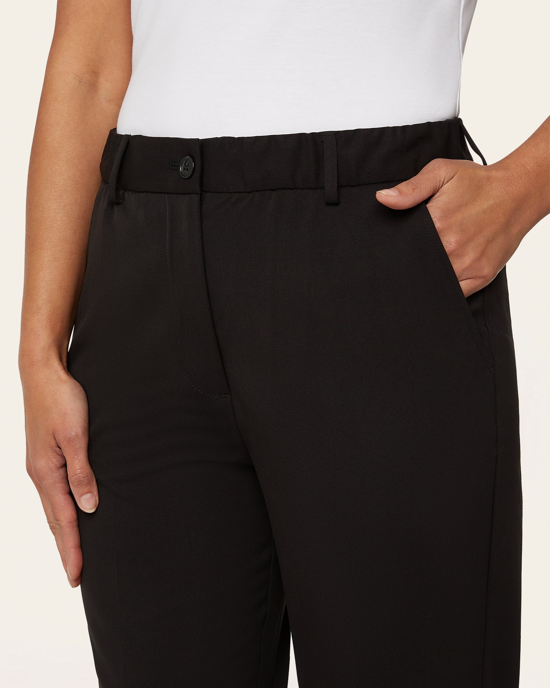 Straight Signature pants - Black