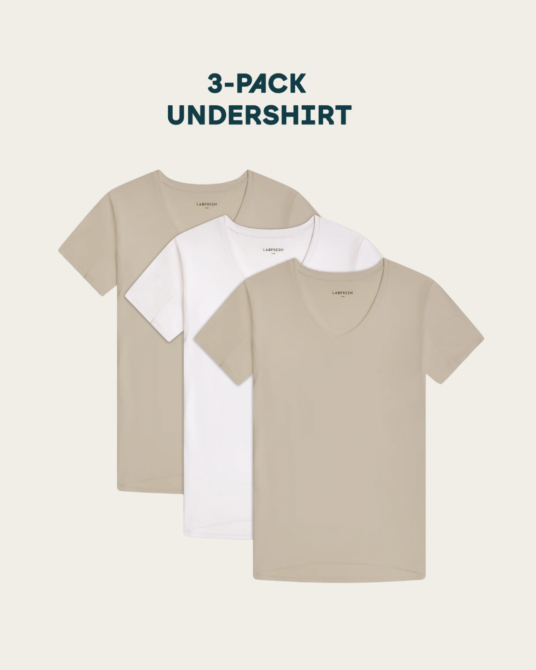 V-neck Undershirt 3-pack bundle
