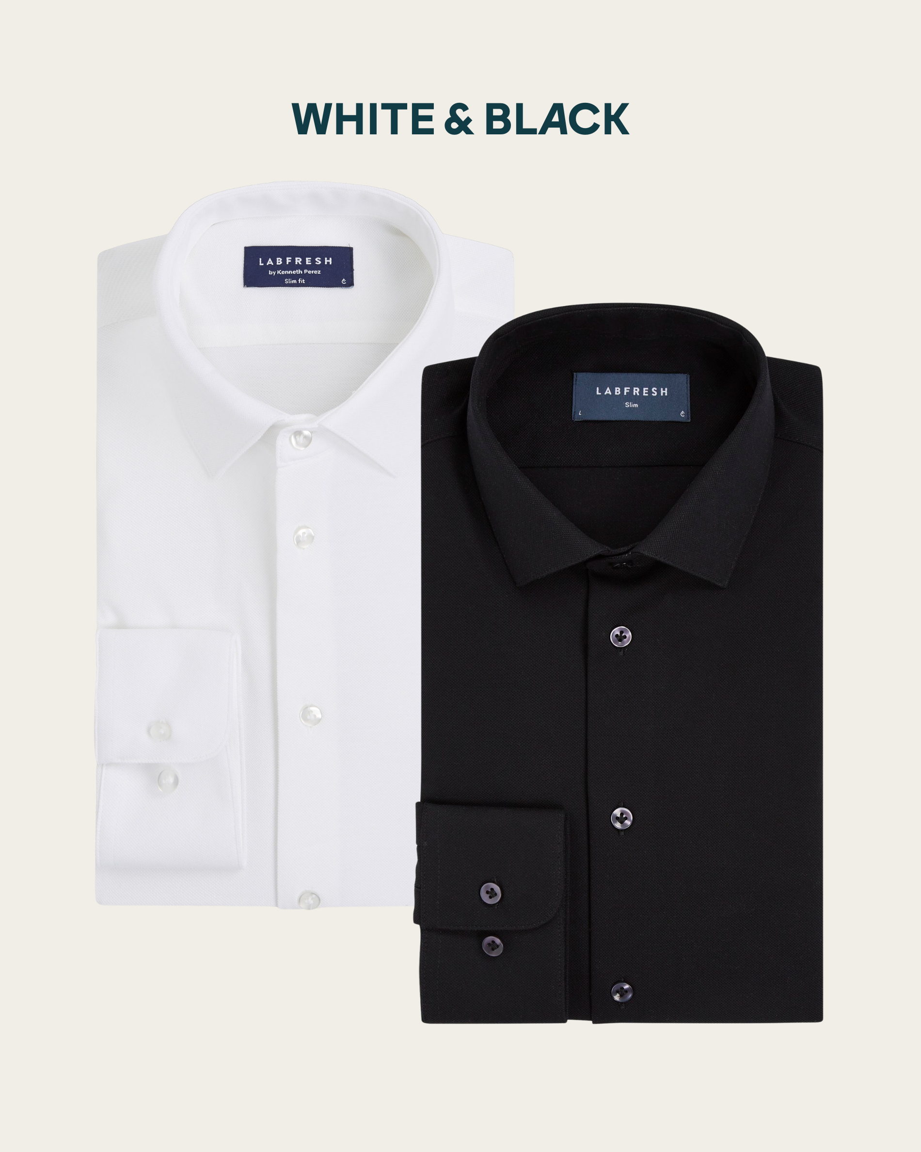 Prior Tech: Knitted shirt 2-pack bundle | Black & White