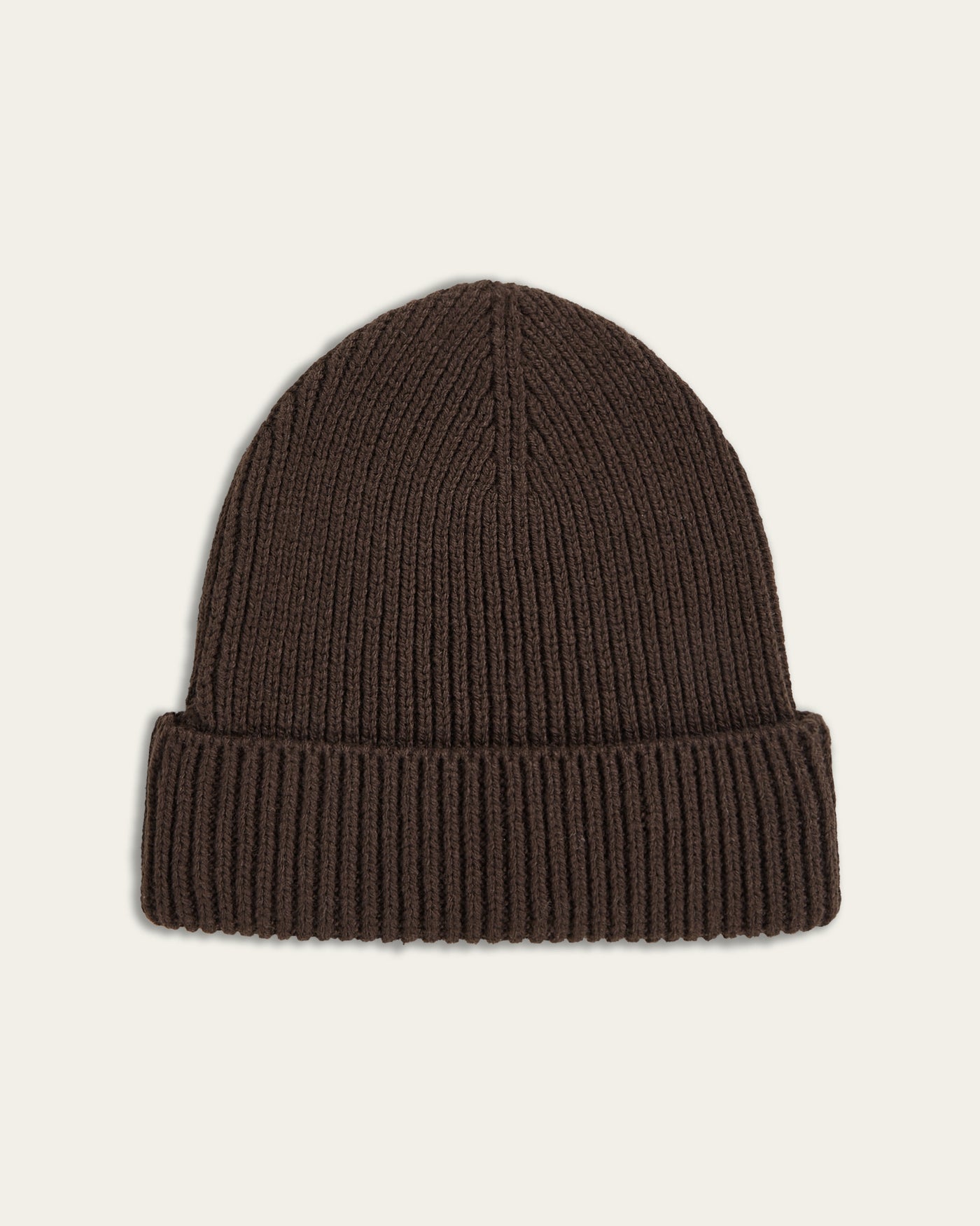 Heavy Seawool Beanie - Dark Brown
