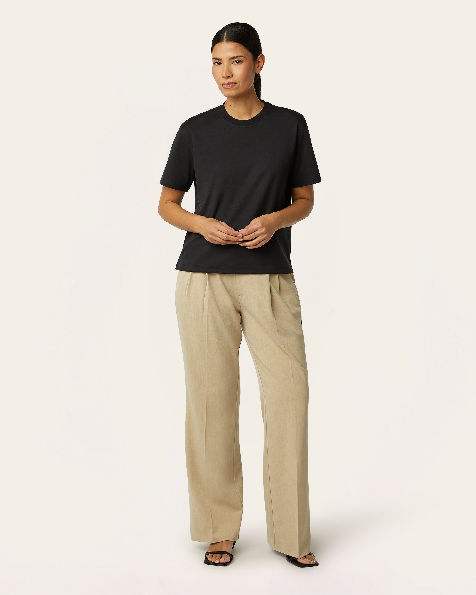 Interlock Boxy T-shirt - Black