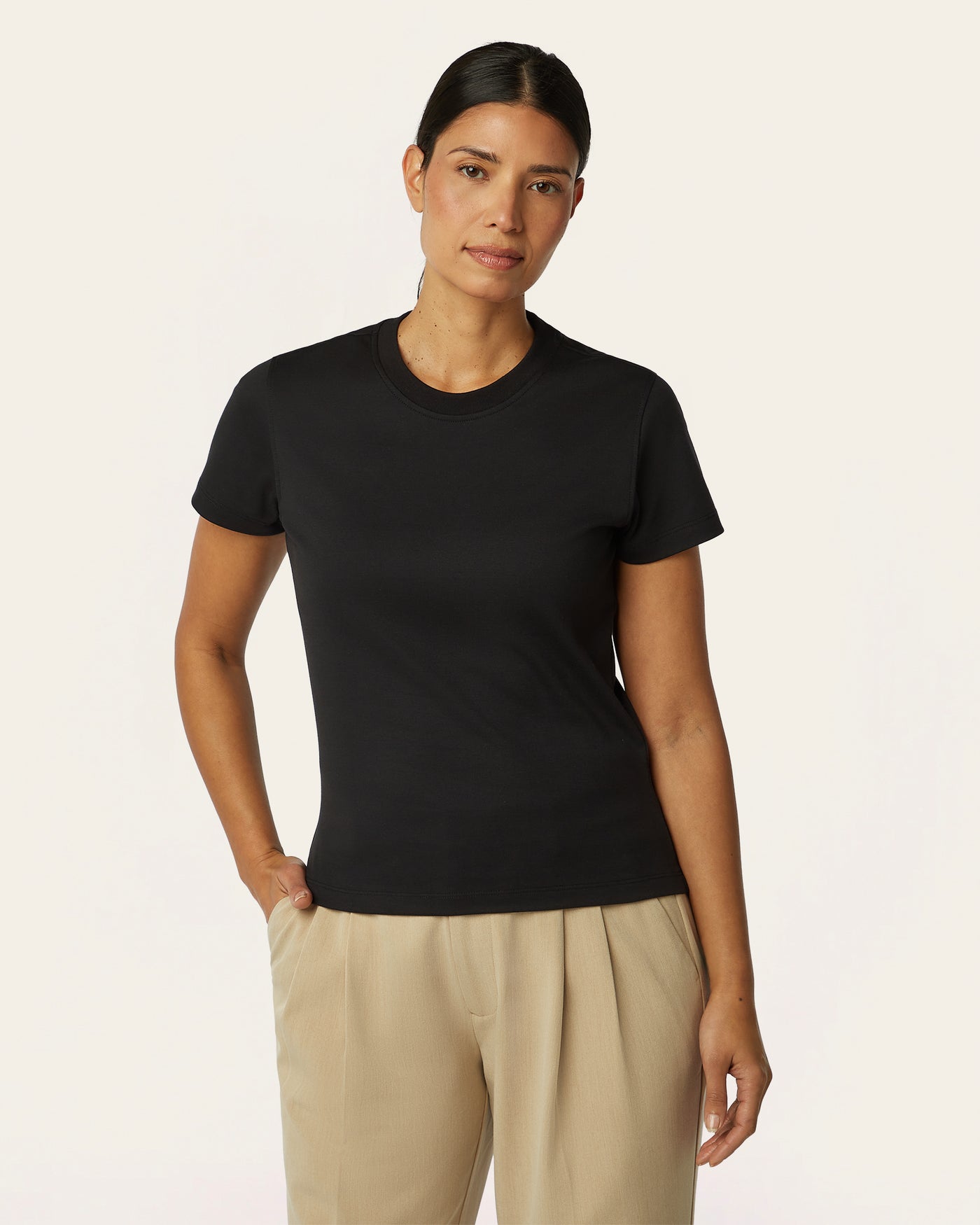 Interlock Slim T-shirt - Black