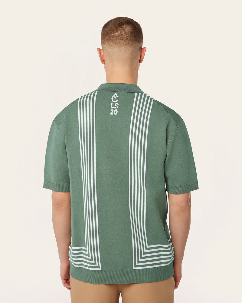 Schöne Jacquard Polo Green