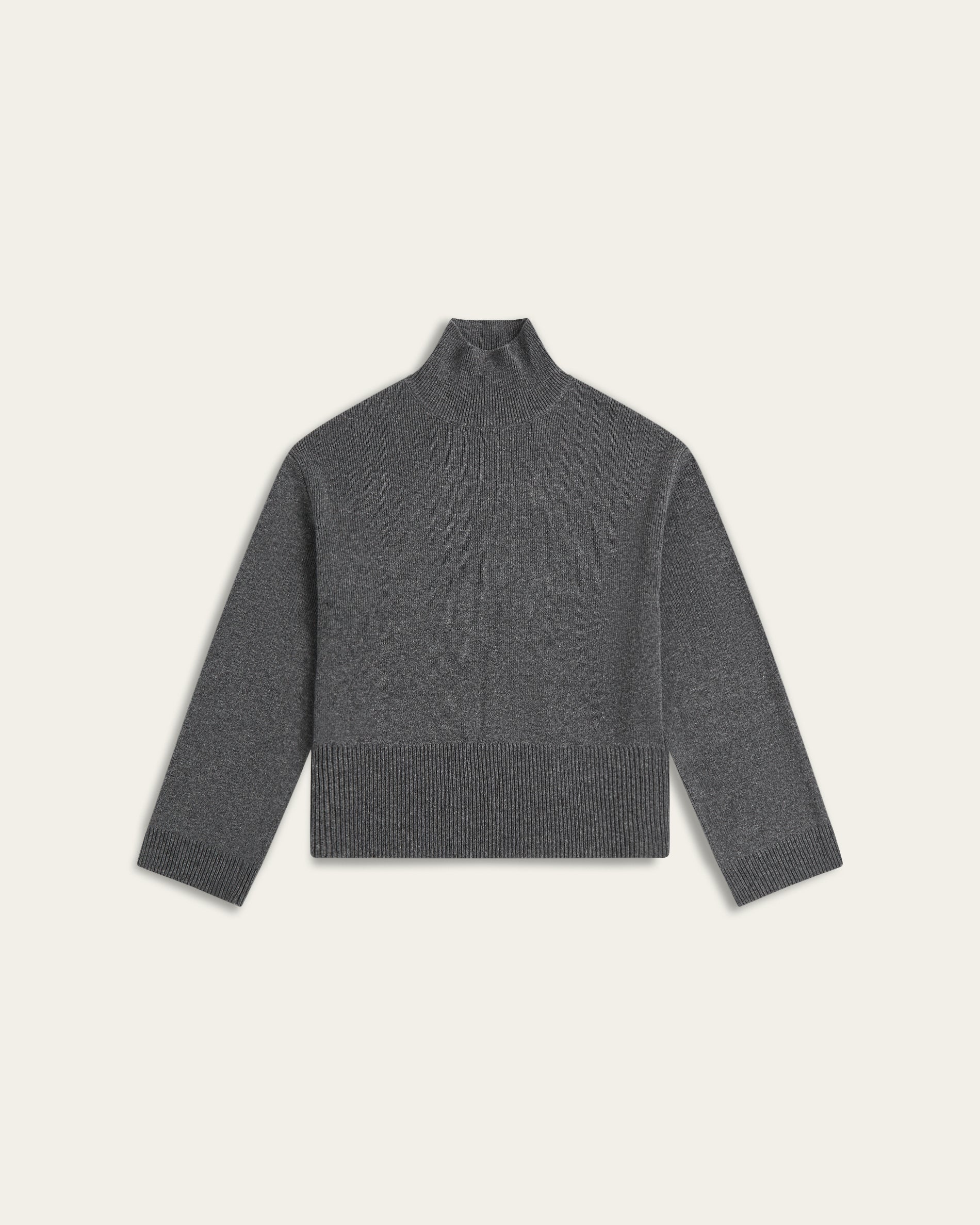 Heavy Seawool Turtleneck - Dark Grey