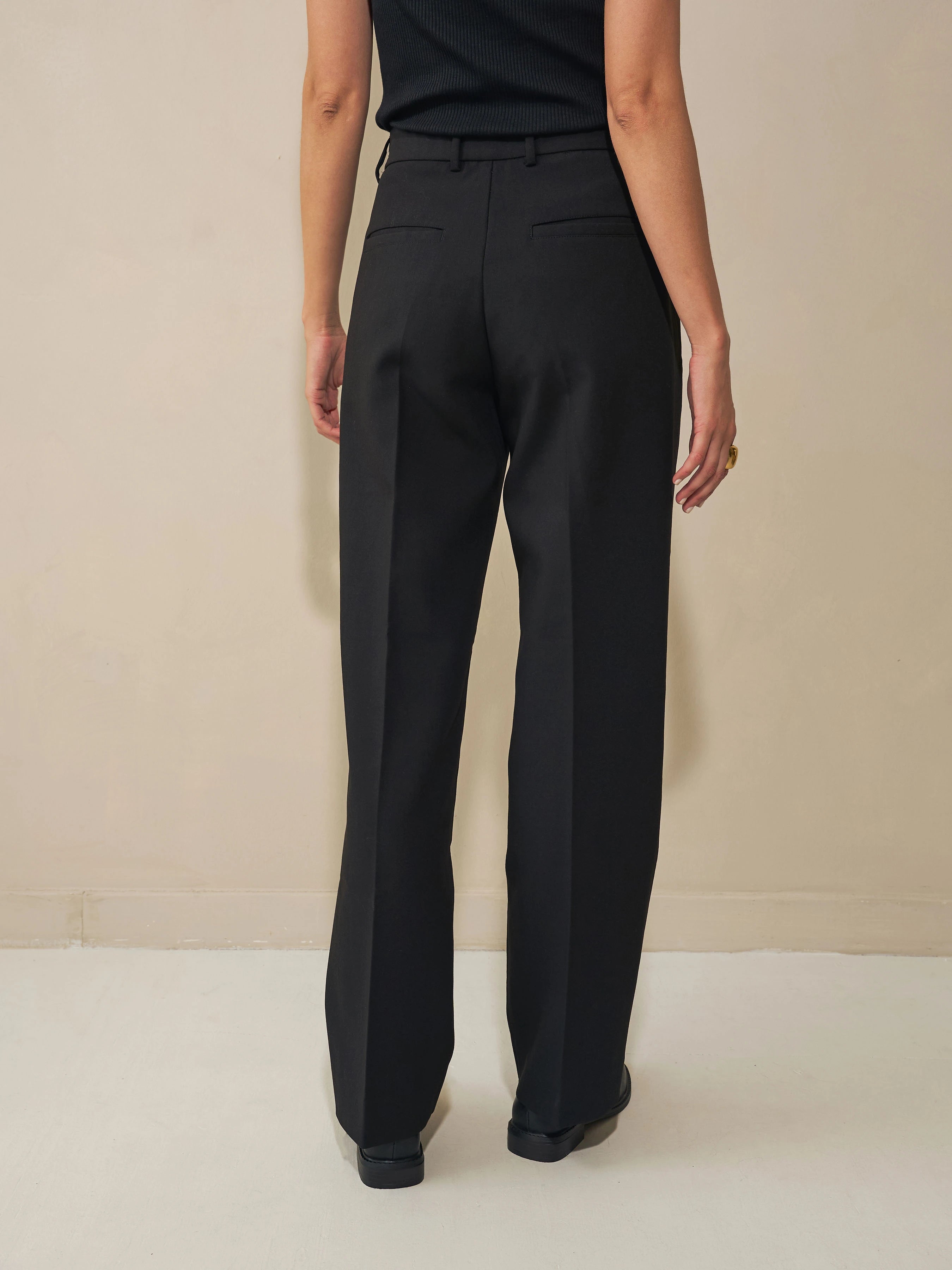 Straight pants - Black