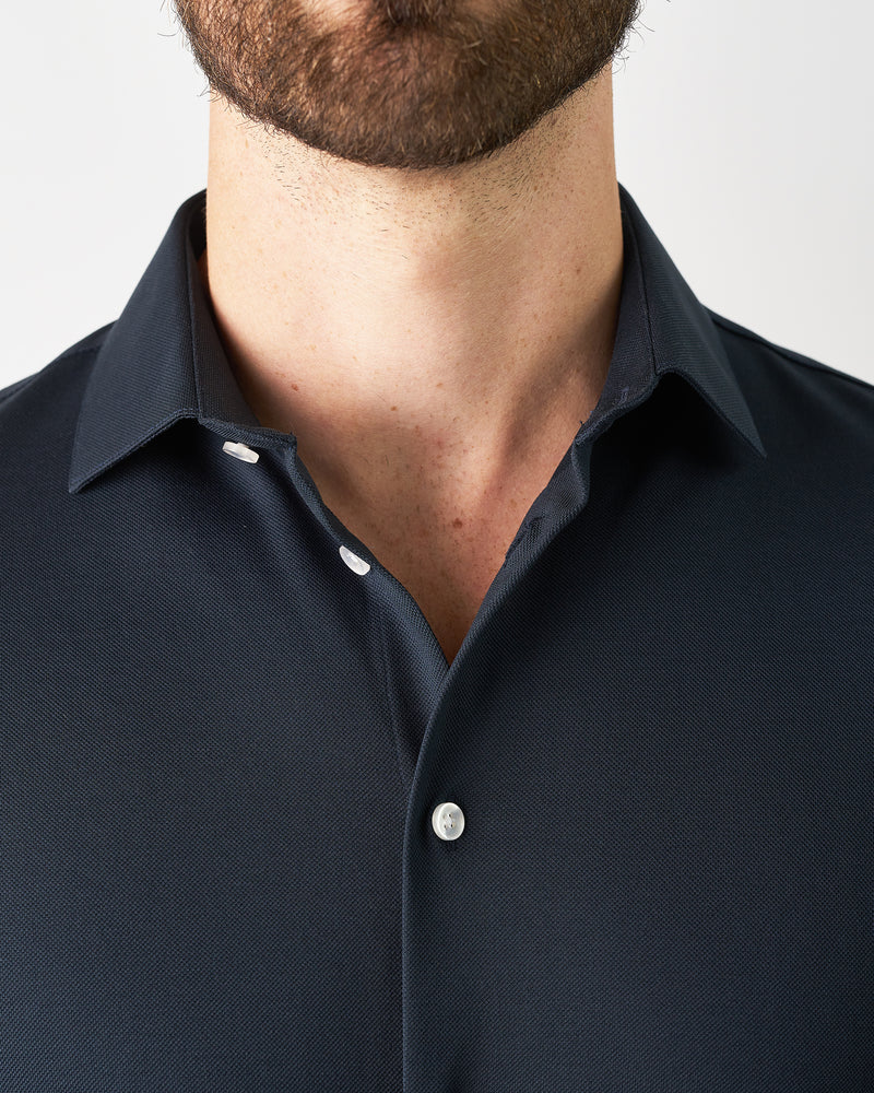 Knitted shirt navy