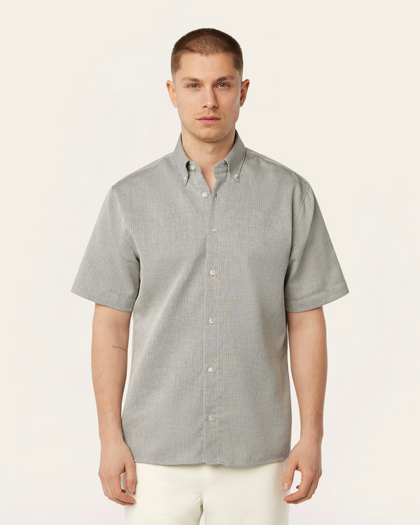 Short Sleeve Shirt Grey / Navy Check