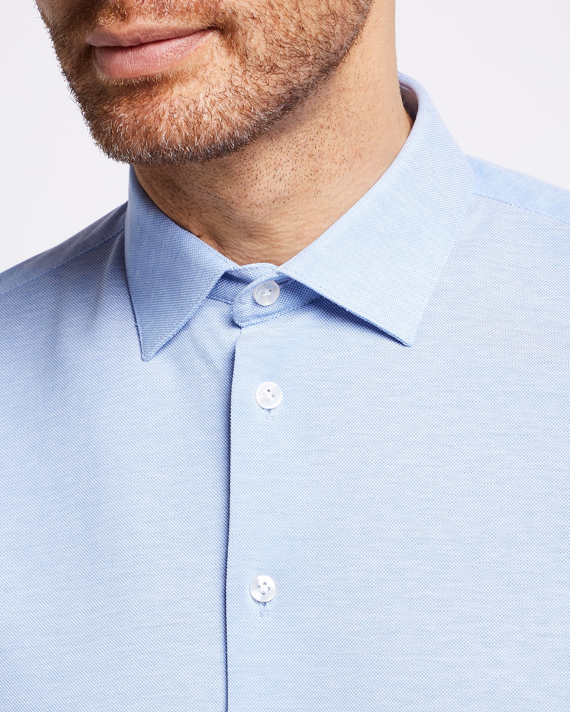Knitted shirt blue