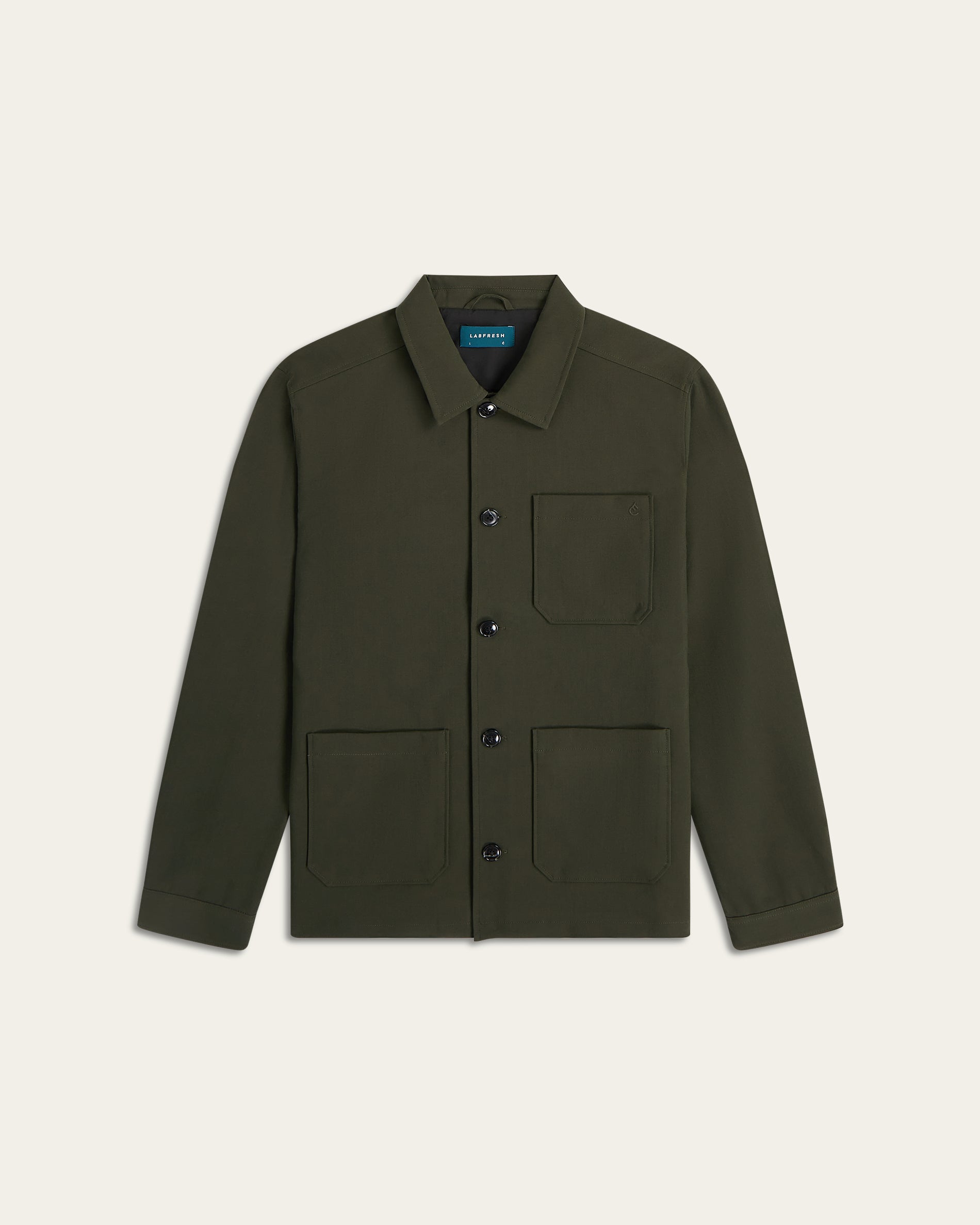 トップス Sasquatchfabrix LINEN SHIRT JACKET Dark Green Water-Repellent Shirt Jacket | LABFRESH
