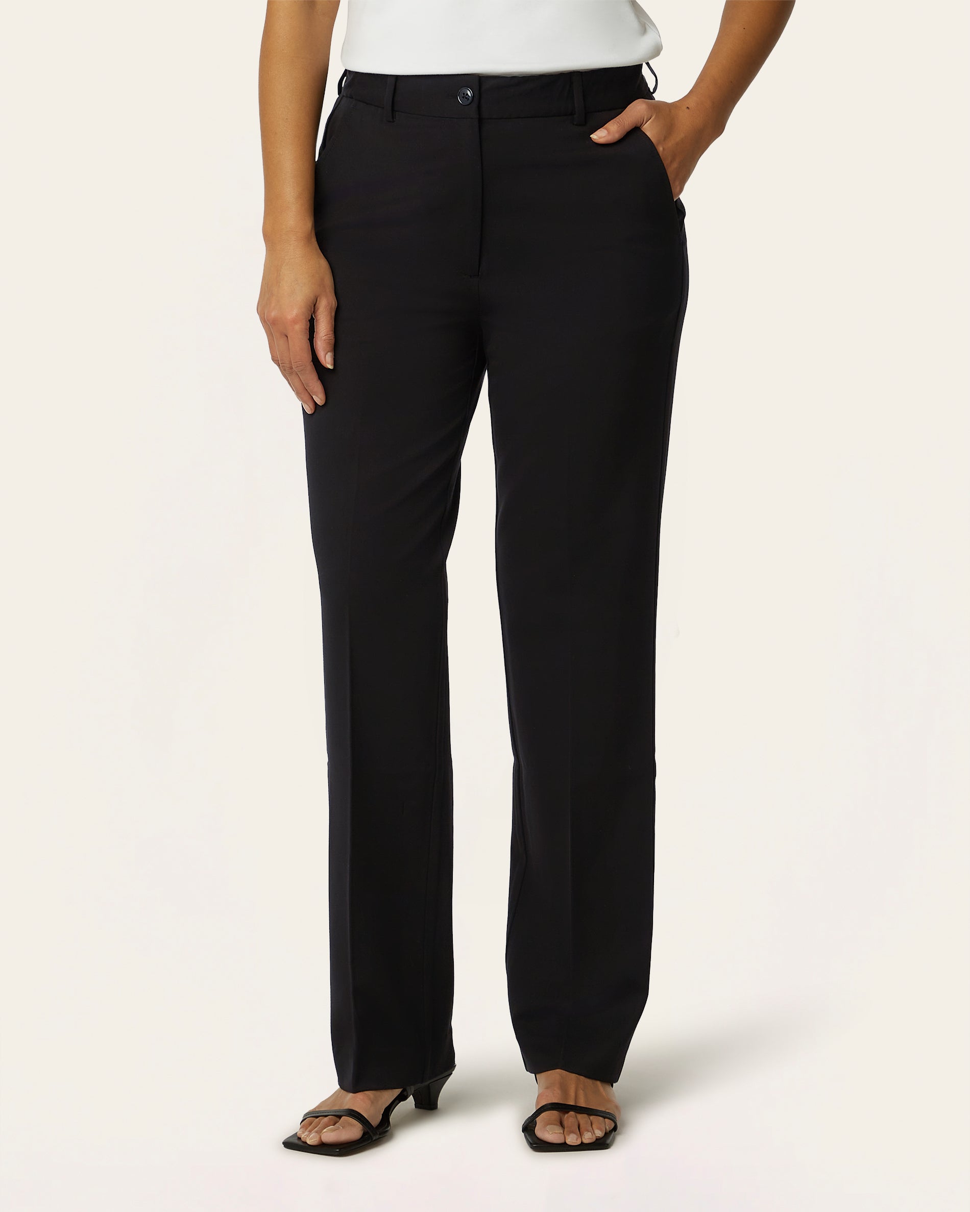 Straight Signature pants - Black