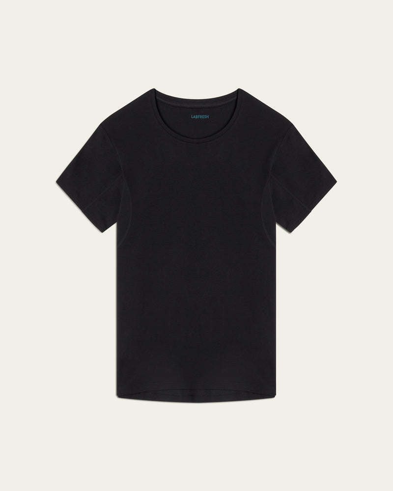 Crewneck sweat-proof undershirt black