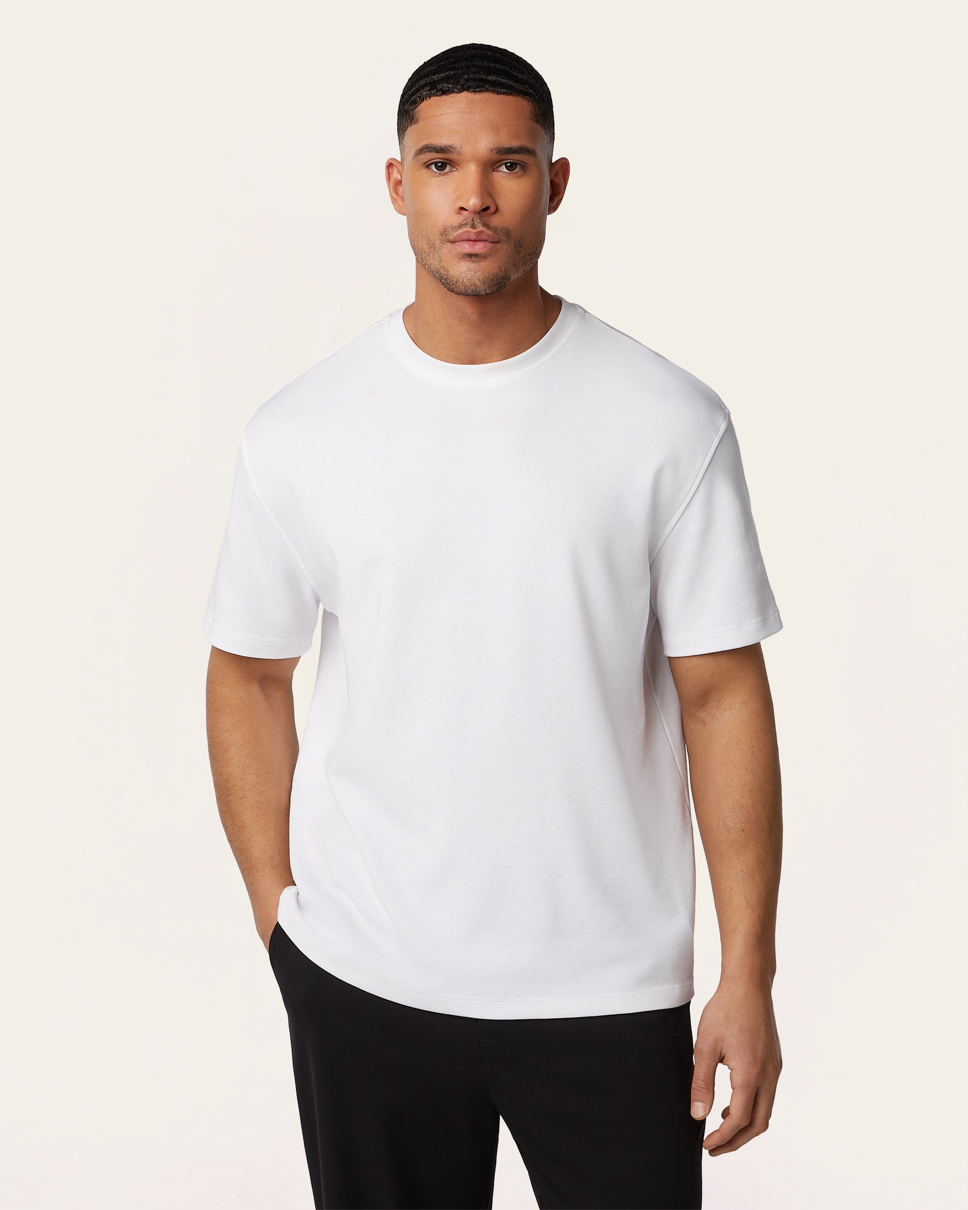 Heavy weight relaxed fit t-shirt white