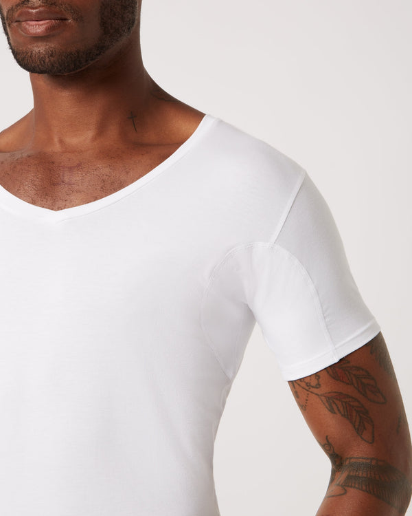 Sweat-proof undershirt white